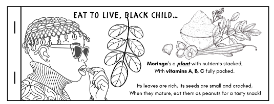 Graphic from Eat to Live, Black Child