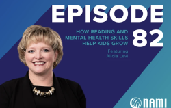 Image of Alicia Levi on NAMI podcast graphic