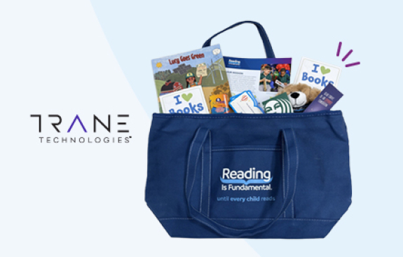 RIF bag with books